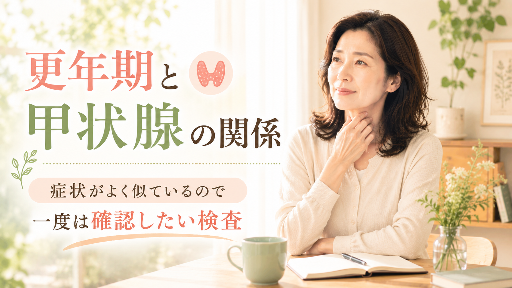 更年期と甲状腺の関係|症状がよく似ているので一度は確認したい検査